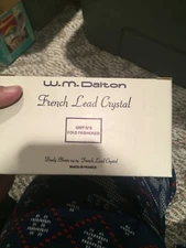 2 Vintage W.M. Dalton Finely Blown 24% French Lead Crystal Old Fashion Glasses 