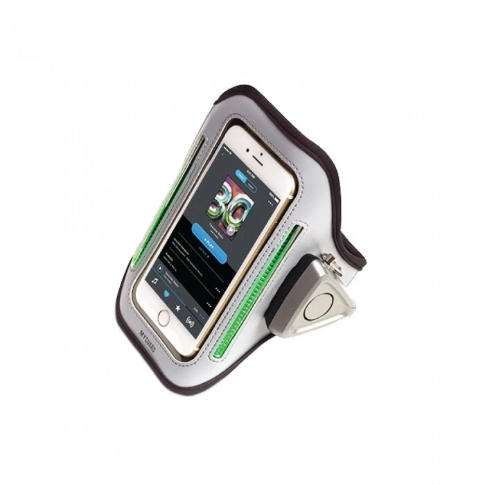 SPORT Armband LED Safety Alarm w/Phone Holder MYGUARD (Jogging | Walking) - Image 3 of 4