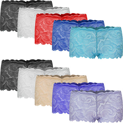 Damen Spitzen Shorts Slip Höschen Panty Sexy-Shorty´s Dessous Größe M/L/XL/XXL