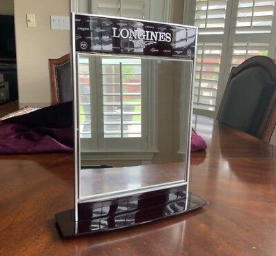 LONGINES - WATCH - MIRROR  - DEALER DISPLAY STORE - large size