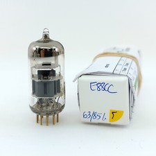 1 X E88CC PHILIPS TUBE. 1960s PROD. GOLD PIN. 63/85% EMISSION. 5. CB404