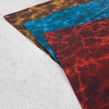 Genuine Cowhide Leather Sheets Pull Up Embossed Green Red Brown Grey Longhorn