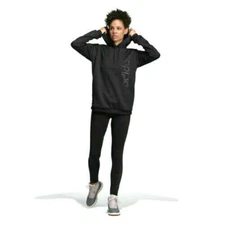 Adidas Women's Gear Up Hooded Pullover Athletic Oversize Fit (Black, XL ) NWT