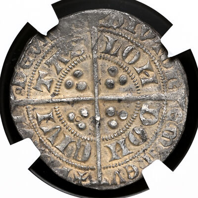 ENGLAND. Edward III. 1327-1377. Hammered Silver Groat, S-1570, NGC