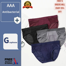 2/4 PACK Bamboo Men's Underwear Brief Shorts Set Breathable Underpants Men UK