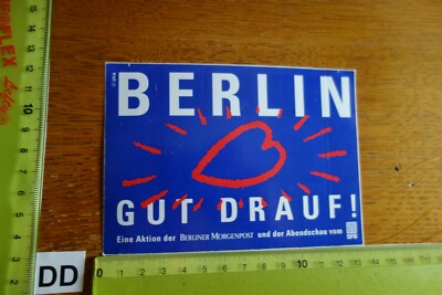 Alter Aufkleber TV Fernsehen Radio Sender SFB Berlin Gut Drauf!