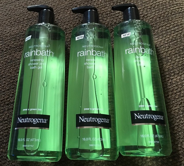 (3) Neutrogena Rainbath Pear & Green Tea Shower & Bath Gel 16 Oz eBay