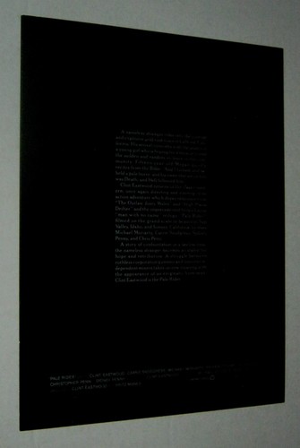 Original CLINT EASTWOOD PALE RIDER Press Kit PROMO BROCHURE 12 1/2 x 16 1/2 - Picture 4 of 4