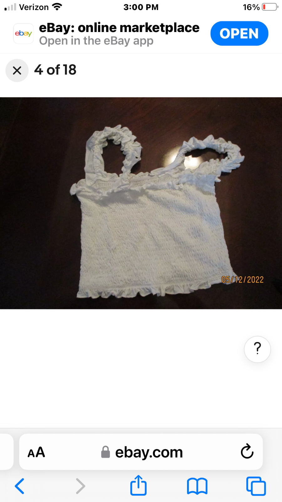 Slim-Fit Crop Top Midriff Tee in Size S-image