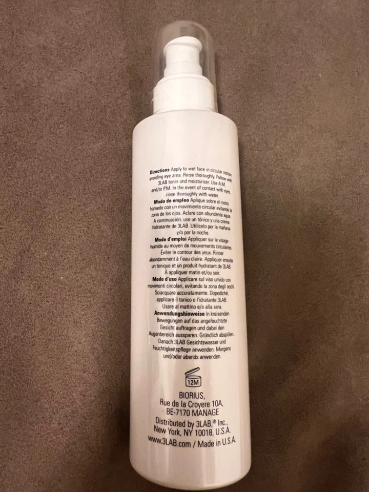 Gel Limpiador Perfecto 3LAB 6,8 OZ/200 ml Nuevo Sin Caja Foto 2 de 2