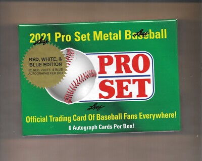 2021 Leaf Pro Set Metal BB Red/White/Blue Edition(6 Autos)ALL CARDS ARE #1/1-1/3
