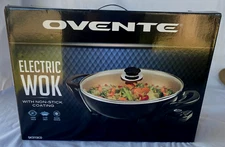 OVENTE Electric Wok with Non-Stick Coating, 13" Family-Sized Skillet SK3113CO