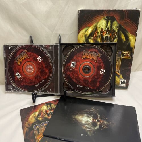 Doom 3 PC First Person Shooter Video Game 3 Disc CD Set in Box W/ Manual - Picture 4 of 6