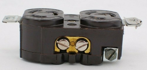 Arrow Hart L5-15 Brown Duplex Locking Receptacle - Picture 6 of 7