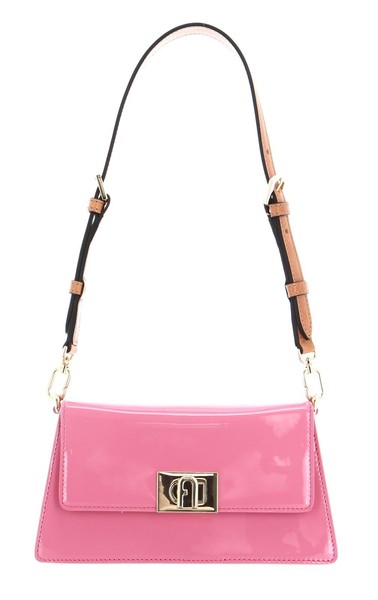 Furla Zoe Mini Shoulder Bag Schultertasche Abendtasche Tasche Blossom Rosa Neu-image