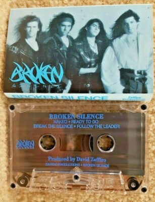 Vintage 1989 Cassette Tape Broken Silence Self Titled Demo Album David Zaffiro