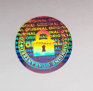 Año 2020 a prueba de manipulaciones holograma etiqueta de logotipo de holograma anular etiquetas 15x20mm