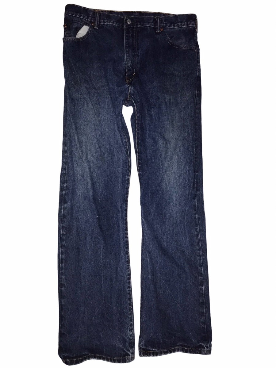 Levis 517 Jeans Mens 36x34 Blue Bootcut Western Cowboy Dark