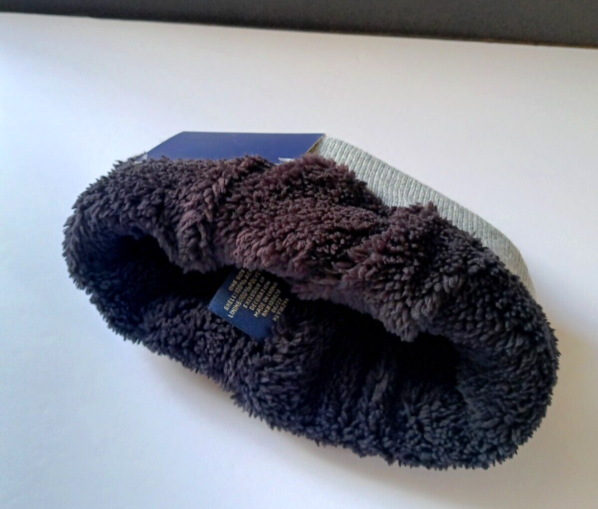 POLO USA Assn. Cappello berretto grigio pony firmato sherpa foderato taglia unica nuovo con etichetta