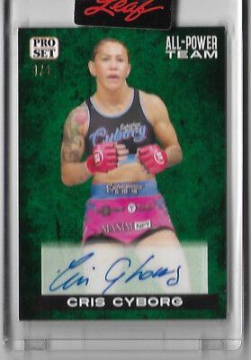 CYBORG Cris Justino Pro Set All Power Team GRAND SLAM Champ Auto Autograph 3/3