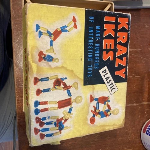 VINTAGE WHITMAN GAME "KRAZY IKES"   BUILDING GAME