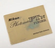 NIKON PHOTOMIC FTN FINDER INSTRUCTION BOOK/219354