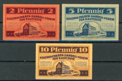 Chemnitz 4 billetes dinero de emergencia..............................................2/17919