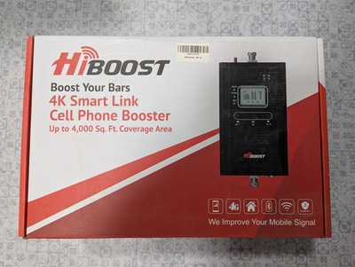 HiBoost F10G-5S-IOT 4k Smart Link Cell Phone Signal Booster System With Antenna
