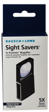Bausch Lomb 5X Sight Savers Pockette Slide Magnifier