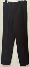 NWOT L. PUCCI Women's Dark Brown Dress Pants Made in Italy Size 48EU US 10 