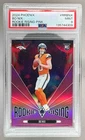 135744309 Bo Nix 2024 Panini Phoenix #RR-BNX Pink Rookie Rising RC /80 PSA 9