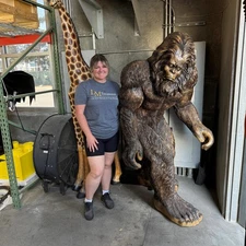 Bigfoot Sasquatch Yeti Life Size Resin Statue Mythical Prop Display Home Decor