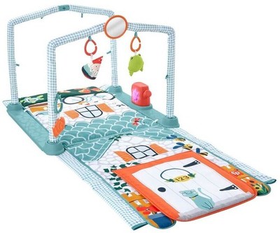 Fisher-Price 3In1 Crawl & Play Activity Gym Spieldecke Babyspielzeug - Sehr Gut