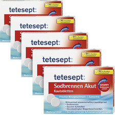 Tetesept Sodbrennen Akut Kautabletten Mit Frischem Minzgeschmack, Zuckerfrei – S