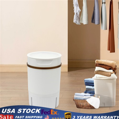 #ad Portable Mini Washing Machine Washer with Drainage Basket Multi Functional White $58.08