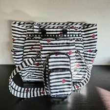 NEW Lug Ladybug Lane Cabby Tote + New Ladybug Huggie Water Bottle Holder