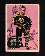1961-62 MURRAY OLIVER #14 Topps ** Boston Bruins Star Vintage NHL Hockey Card