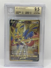 BGS 9.5 GEM MINT Zacian V Gold Secret rara carta Pokemon TCG 211/202 sottogradi 