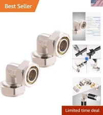 Effortless Installation 3/4’’ Brass Elbow Air Fittings – 200PSI Reliability