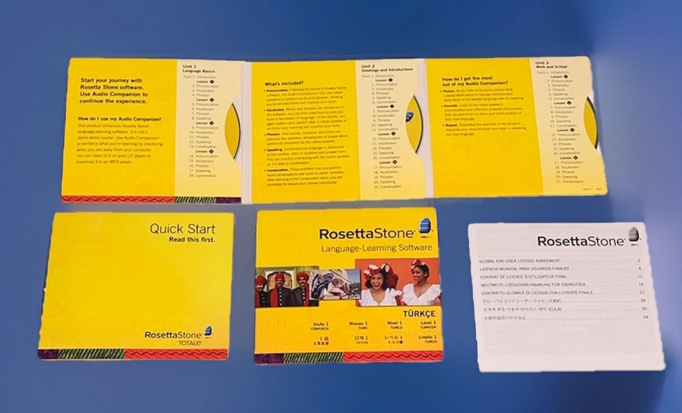 Rosetta Stone TURKCE Turkish Level 1 Version 4 CDs Preowned No Headset Preowned - Image 4 of 4