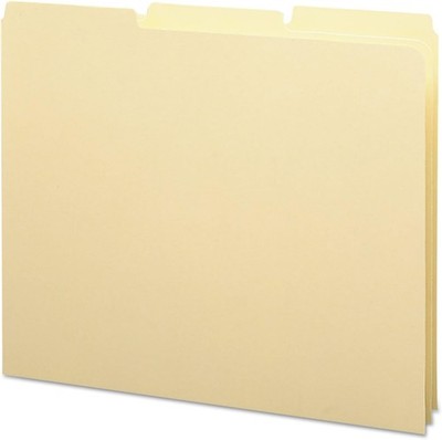 Smead Heavyweight Guides, 1/3 Cut Tab (Blank), Letter Size, Manila, 100 Per Box