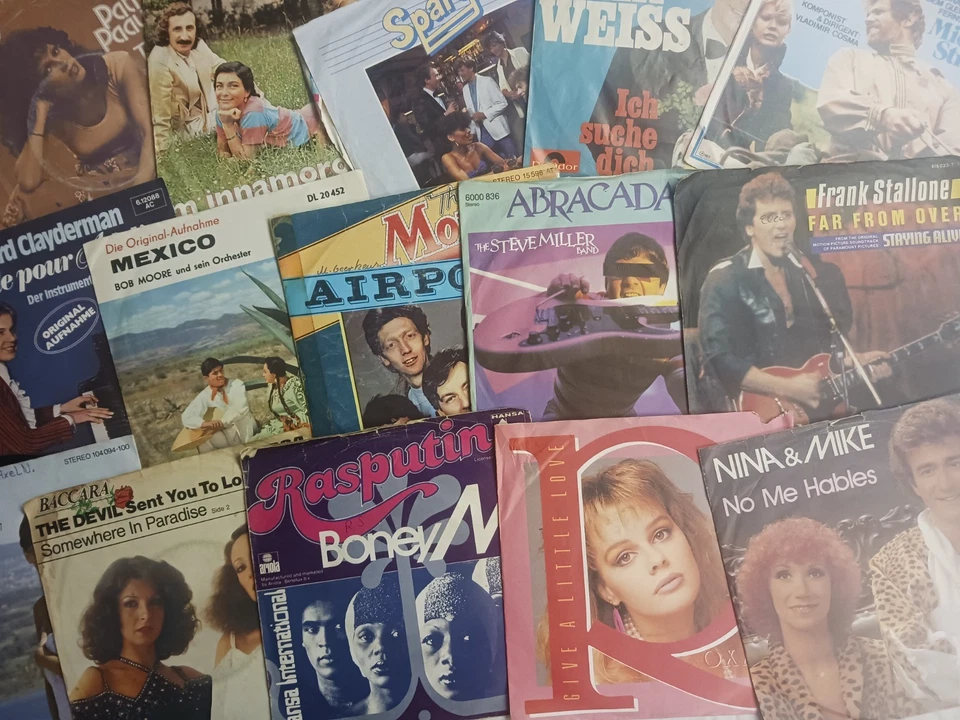 118 Single Deutsch & International mittlere und stärkere Gebrauchssspuren - Bild 4 von 4