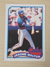 1989 Topps Traded Jerome Walton Rookie Card #123T Chicago Cubs . rookie card picture