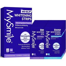MySmile 28pc Teeth Whitening Strips Non-Sensitive Tooth Whitener 6 HP 10 HP