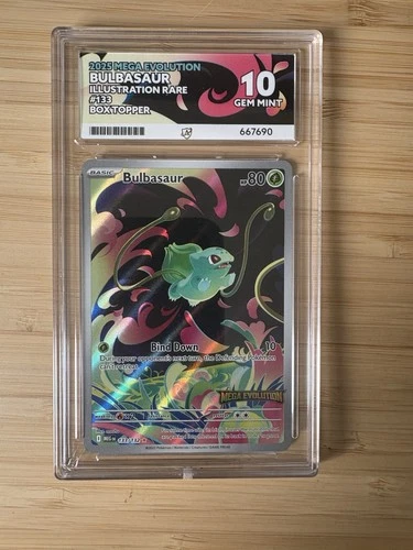 Pokemon Cards - Bulbasaur Mega Evolution Stamped Promo 133/132 - ACE 10