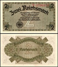 Germany 2 Reichsmark, 1940-1945 ND, P-R137, Used