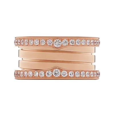 Bvlgari B.zero1 Ring Vierband 18k Roségold, Diamant, 57 (104498)