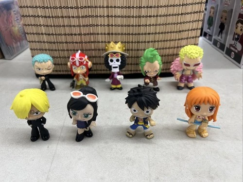 Funko Mystery Minis One Piece Lot - 9 Minis - Nami Brook Nico Robin Sanji Luffy