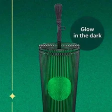 Starbucks Wicked Cold Cup Tumbler Elphaba GLOW in THE DARK 710ml 24oz. BNWT