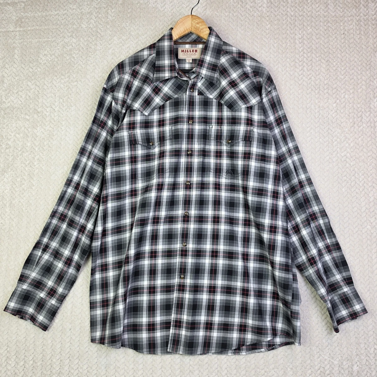 miller ranch dress shirts Miller Ranch Western Casual Button-Down Shirts for Men for sale